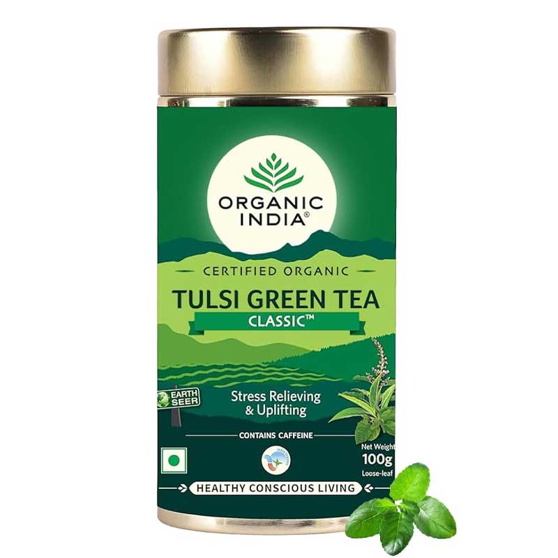 ORGANIC INDIA TULSI GRN TEA CLASSIC 100GM