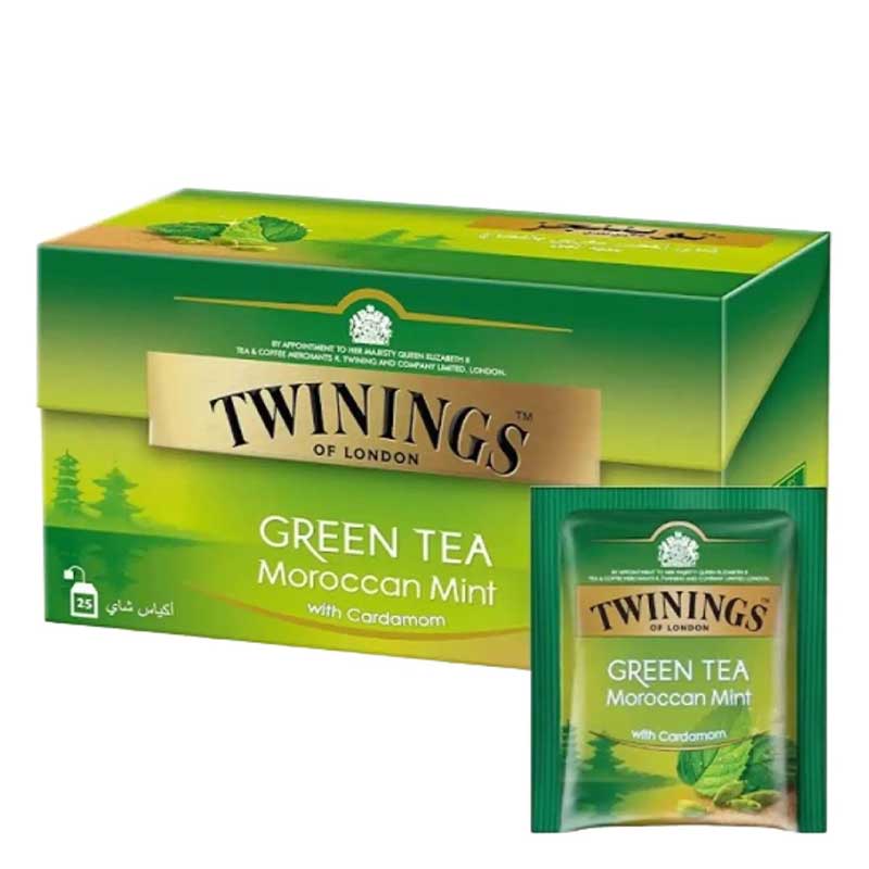 TWININGS GOLDLINE GREEN TEA MINT 25TBAGS
