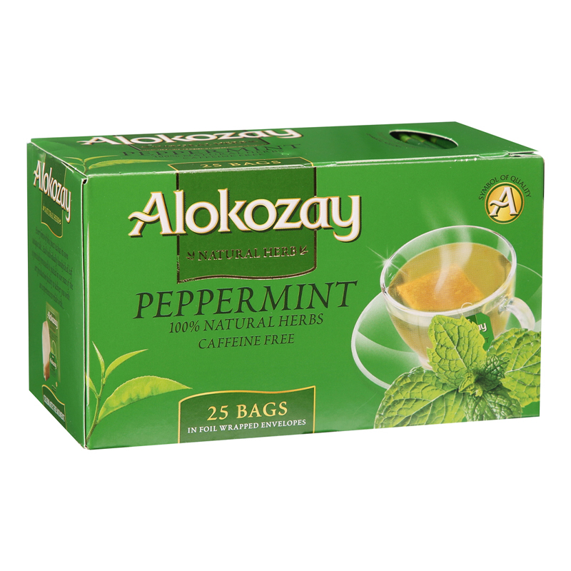 ALOKOZAY PEPPERMINT 25TB HEAT SEAL