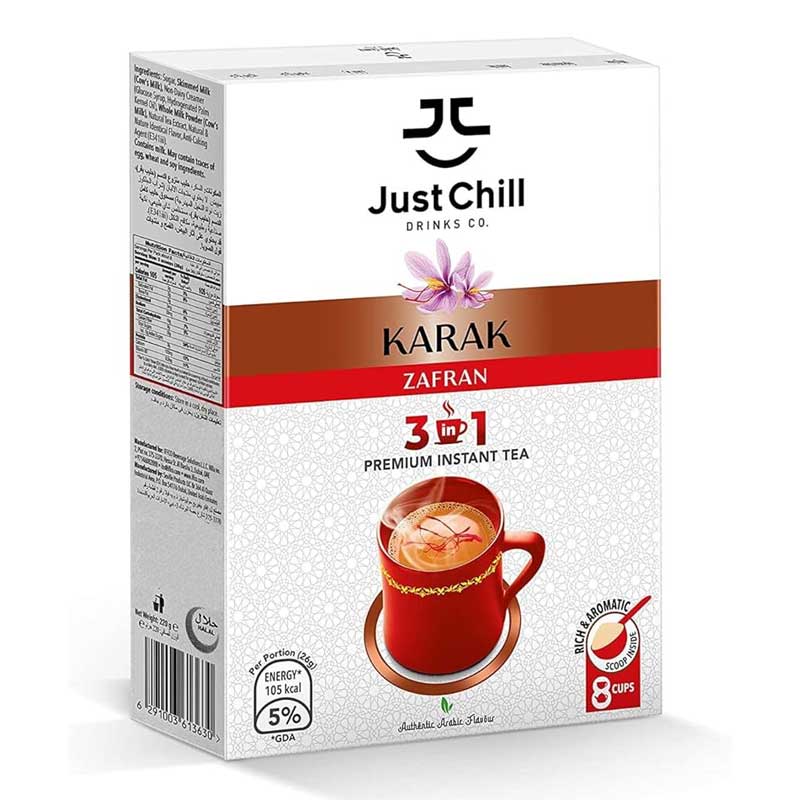 JUST CHILL KARAK ZAFRAN CHAI 26GM