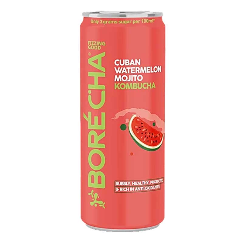 BORÉCHA KOMBUCHA CUBAN WATERMELON MOJITO 330 ML