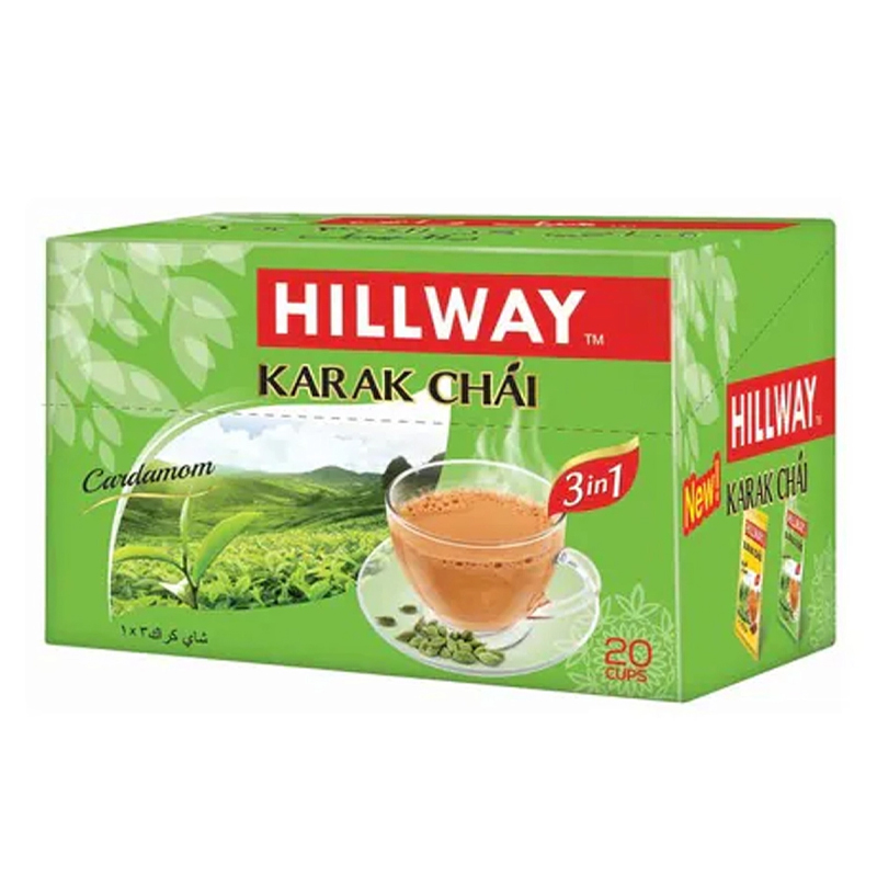 HILLWAY 3 IN 1 KARAK CHAI CARDAMOM 18GM