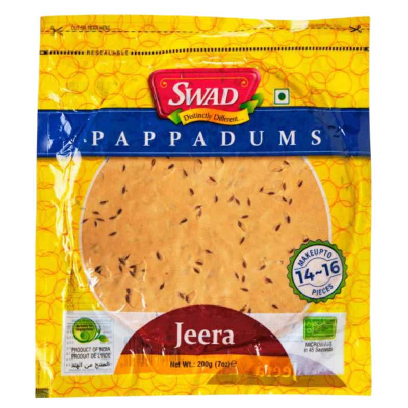 SWAD PAPAD JEERA  200GM