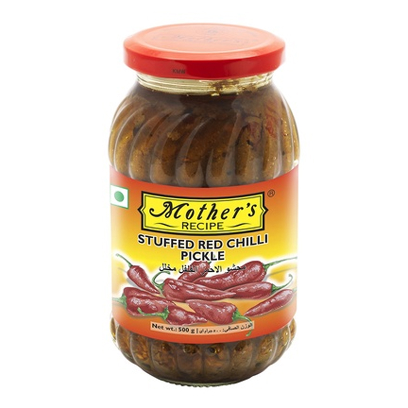 RECIPENI STUFFED RED CHILI PICKLE 500GM