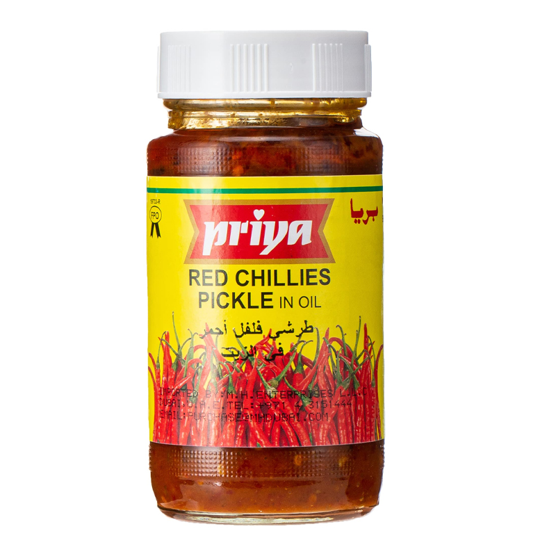 PRIYA RED CHILLI PICKLE IN OIL 300GM
