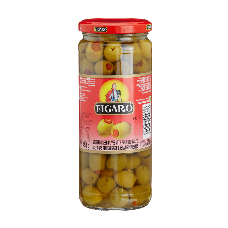 FIGARO OLIVES STUFFED GREEN 270GM