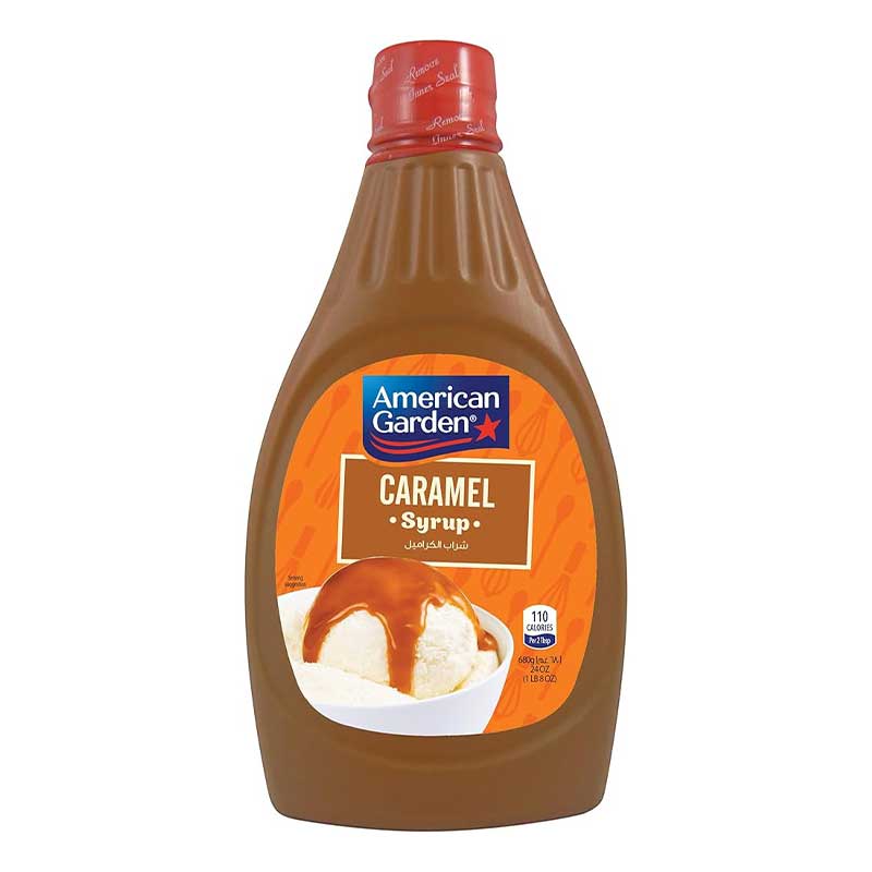 AMERICAN GARDEN SYRUP CARAMEL 24oz