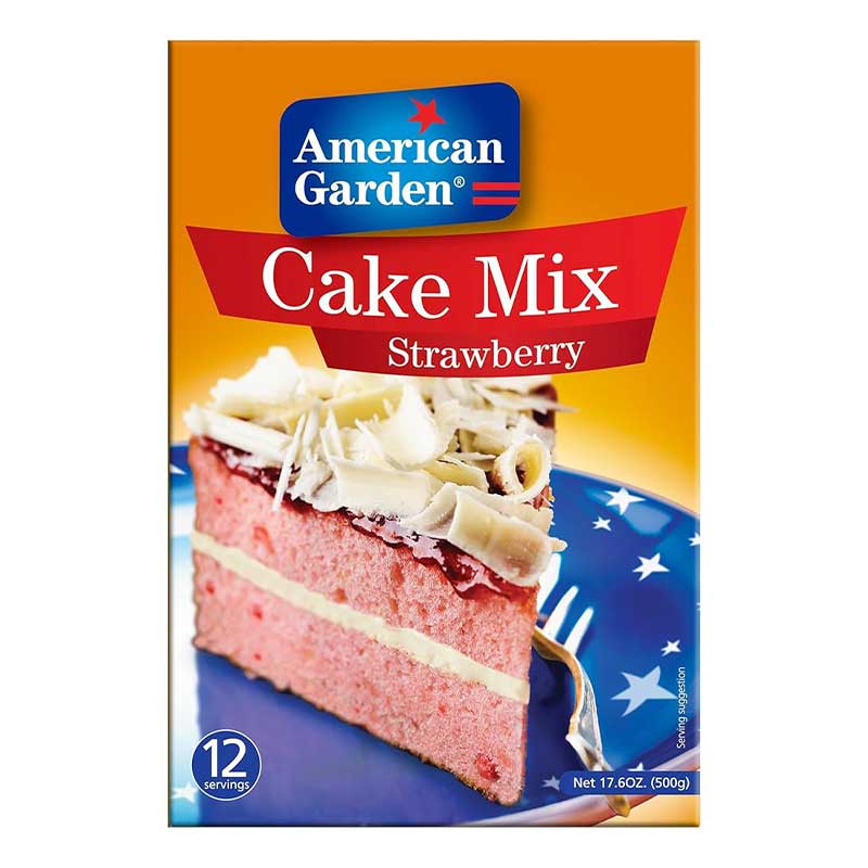 AMERICAN GARDEN CAKE MIX STRAWBERRY 500GM