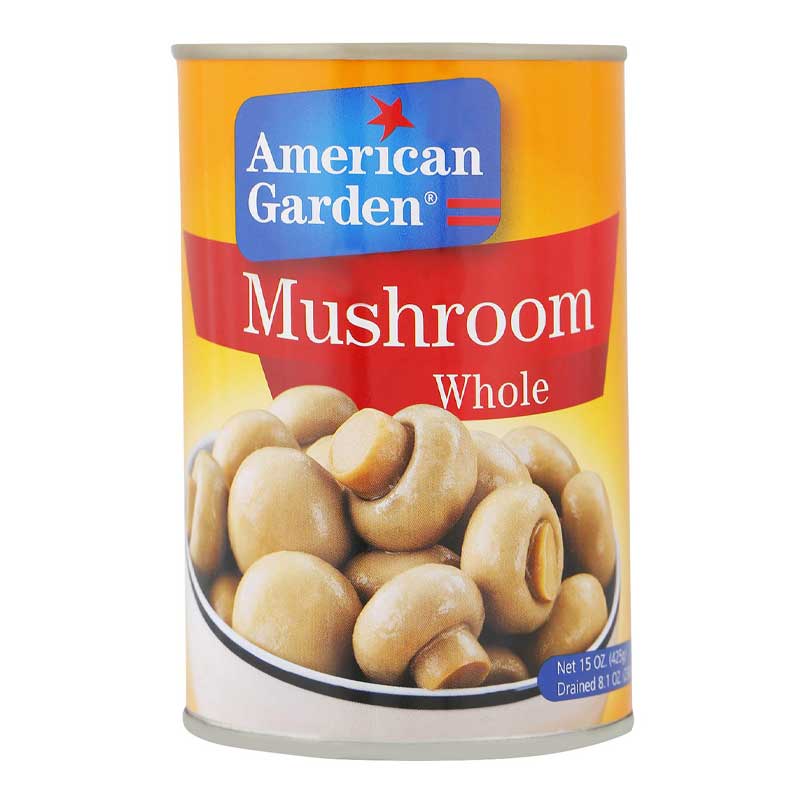 AMERICAN GARDEN VEG MUSHROOM WHOLE 425GM