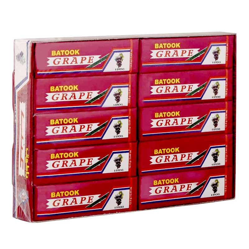 BATOOK CHEWING GUM GRAPE 5 STICK