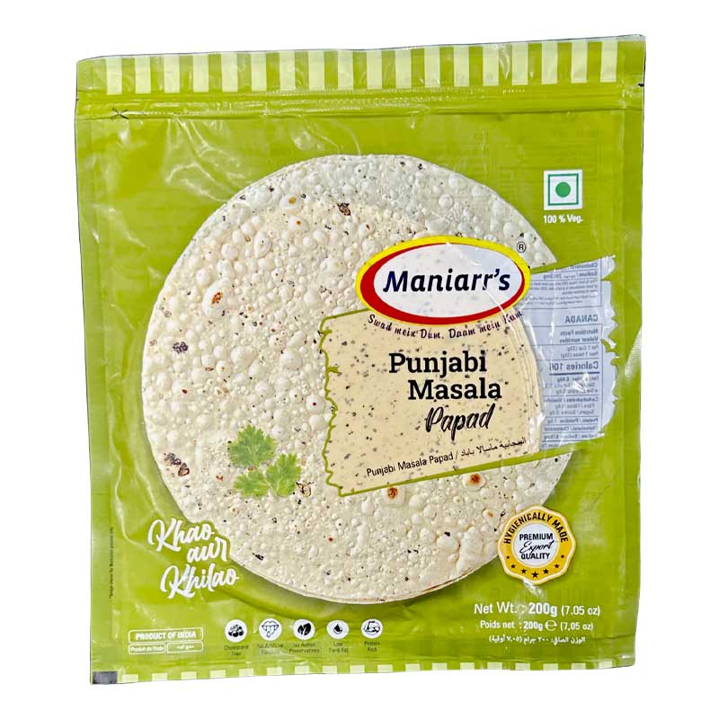 MANIARRS PAPAD PUNJABI MASALA 200GM