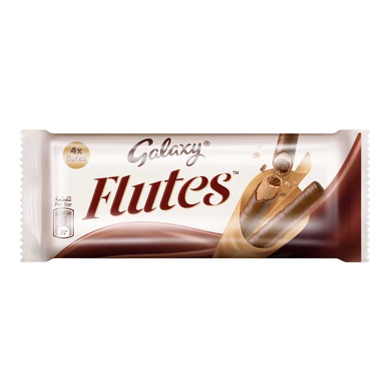 GALAXY FLUTES 4 FINGER CHOC 45GM