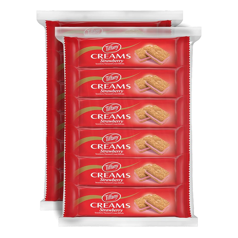 TIFFANY CREAM FLOW PACKSTRAWBERRY 12X90GM