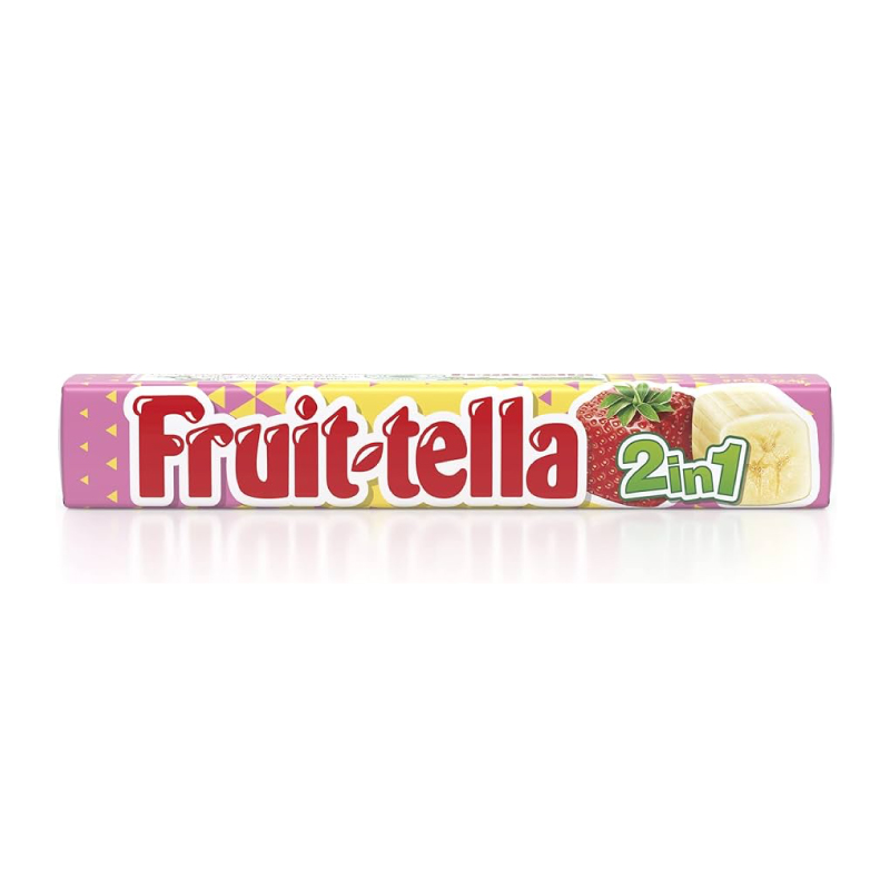 FRUIT TELLA 2 IN 1 STRW. BANANA 32G