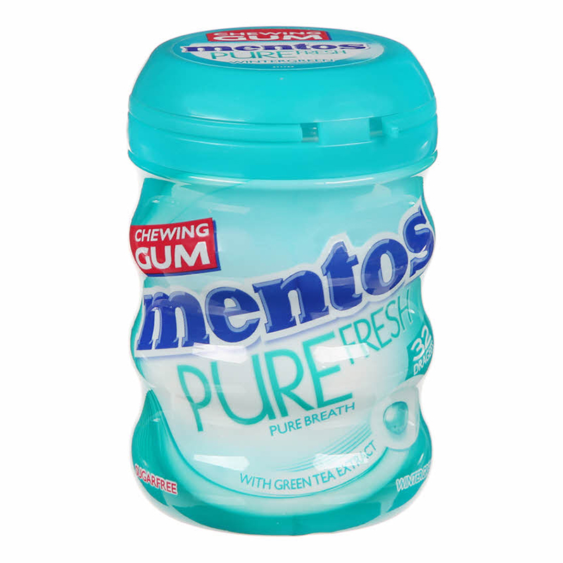 MENTOS P/FRESH WINTER GRN S/FREE 28S 56
