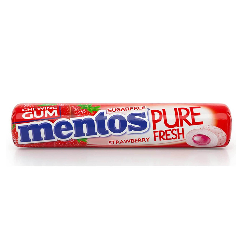 MENTOS PURE FRESH STRAWBERRY ROLLS