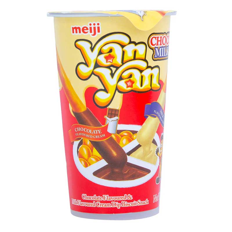 MEIJI YAN YAN CHOCO &amp; MILK DIP 44G