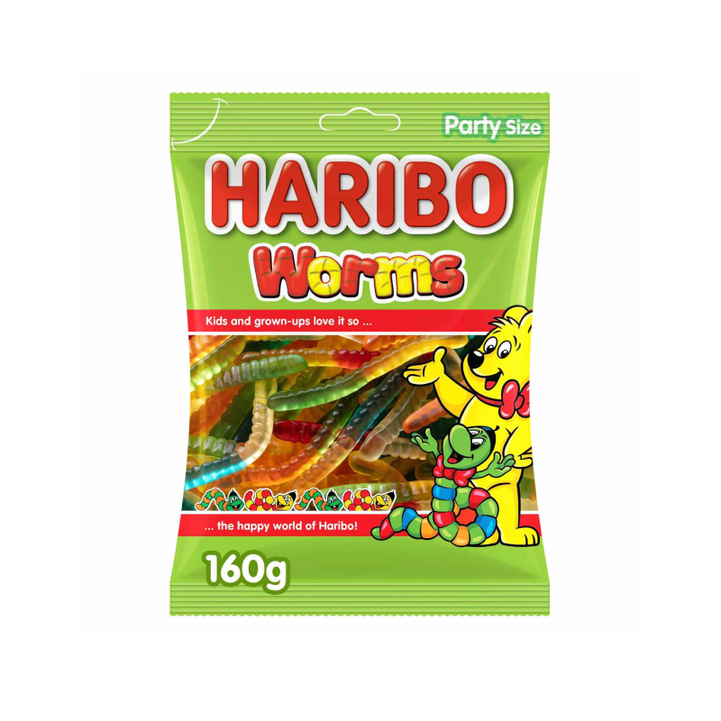 HARIBO WORMS 160GM