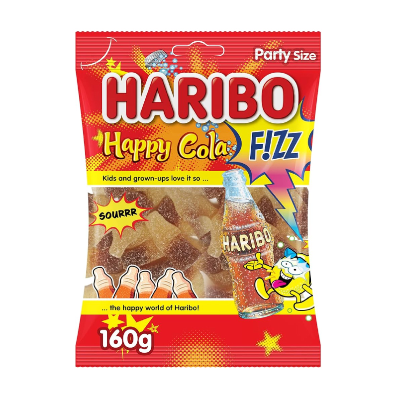 HARIBO FIZZ HAPPY COLA 160GM