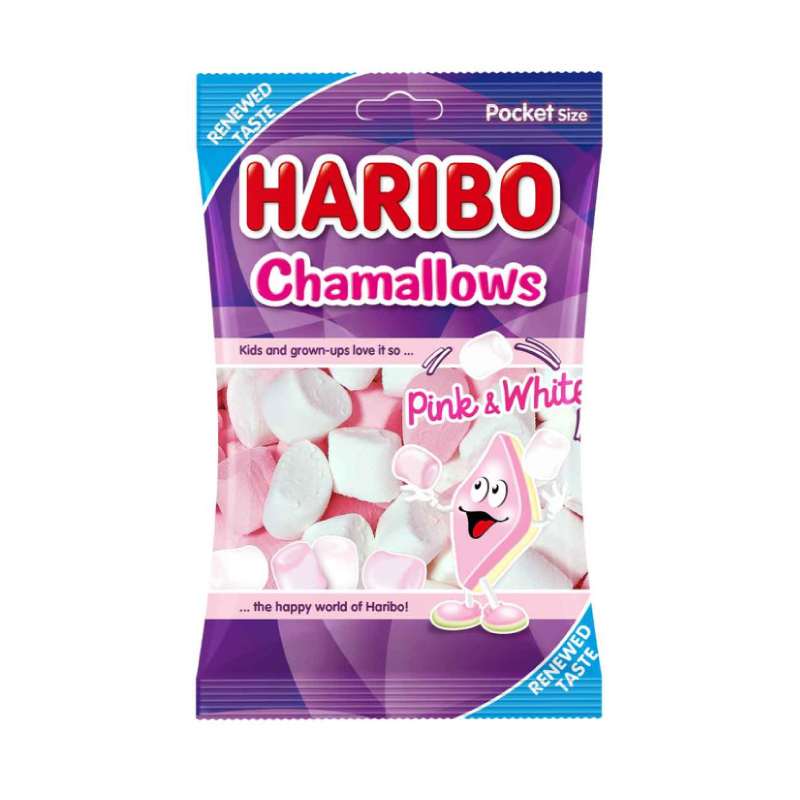 HARIBO CHMLLWS PNK &amp; WHT 25GM