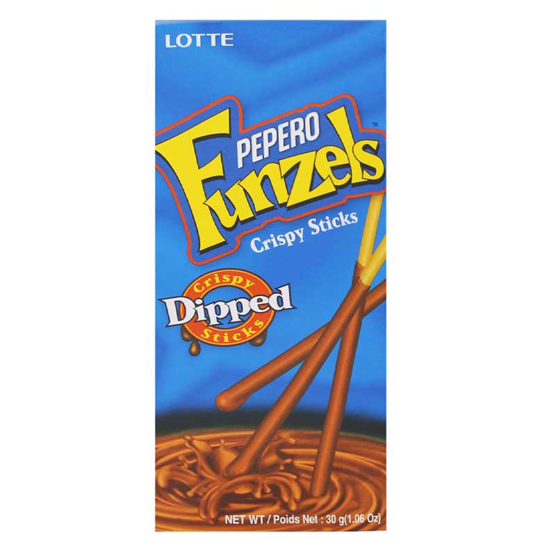 LOTTE PEPRO FUNZELS CHOCO STK 30GM