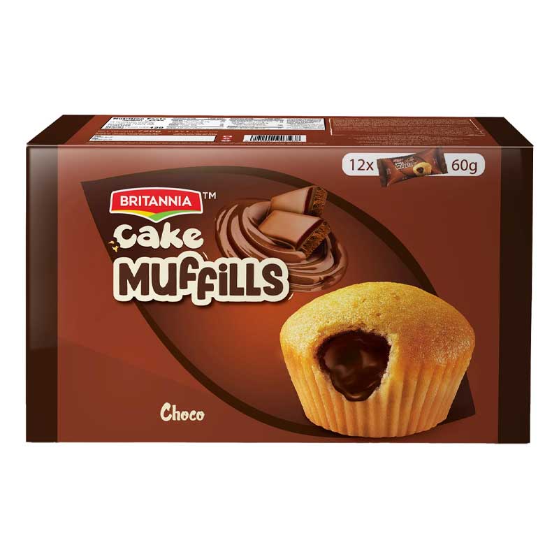 BRITANNIA CHOC MUFFLES 12X60GM