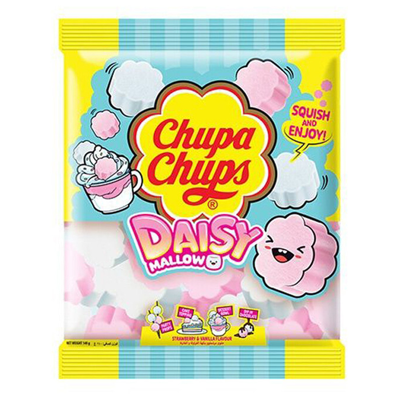 CHUPA CHUPS MARSHMALLOW VANILLA/STRAWBERRY 280GM