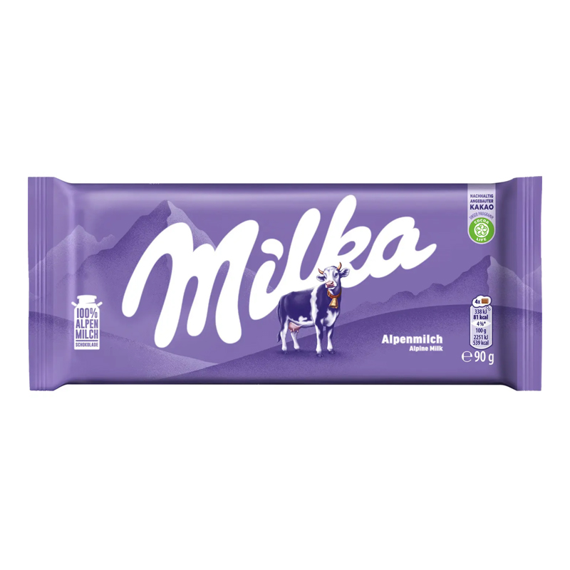 MILKA ALPINE MILK CHOCOLATE 98GM