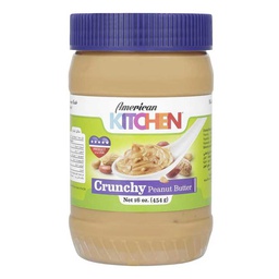 [0100009524] AMERICAN KITCHEN CRUNCY PEANUT BUTTER 16oz