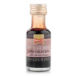 [0100002426] NATCO FOOD COLOURING CHOCO BROWN 28ML