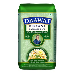 [0100009445] DAAWAT BSMTI RICE XL GRAIN WHT1KG