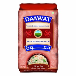 [0100009447] DAAWAT BSMTI RICE WHITE IND 1KG