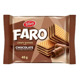 [0100004723] TIFFANY WAFER FARO CHOCO 45GM