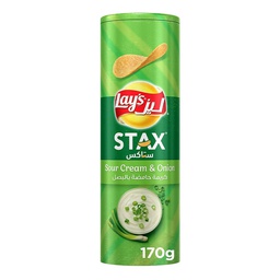 [0100008358] LAYS STAX SOUR CREAM&amp;ONION 170GM
