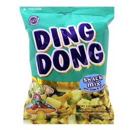 [0100008405] DING DONG SNACKS MIX WITH CHIPS &amp; CURLS GREEN 100GM