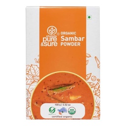 [0100002715] PURE &amp; SURE  ORGANIC SAMBAR POWDER 100GM