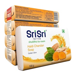[0100025495] SRI SRI HALDI CHANDAN SOAP 4X100GM