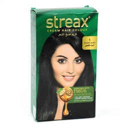 [0100006780] STREAX CREAM HAIR COLOR NATURAL BLACK 1