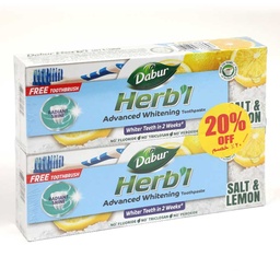 [0100007986] DABUR HRBL TP WHTNG 2PK+ TB FREE