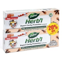 [0100007987] DABUR HRBL TP CLOVE 2PK+ TB FREE