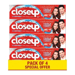 [0100022085] CLOSEUP TOOTH PASTE RED 4X75ML