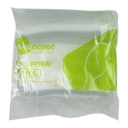 [0100005215] SAPNA PLASTIC TABLE SPOON CLEAR 50PC