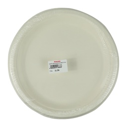 [0100005230] SAPNA BIODEGRADABLE PLATE PLAIN NO 9 25PCS