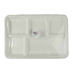 [0100005234] SAPNA BIODEGRADABLE TRAY 5COMP 25PCS