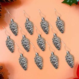 [0100026770] CHRISTMAS DECORATION SILVER 6CM