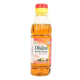 [0100026627] DHARA KACHI GHANI MUSTARD OIL PET BOTTLE 200ML