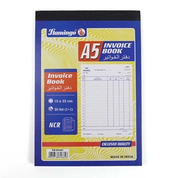 [0100026691] FLAMINGO A5 INVOICE BOOK SP2401