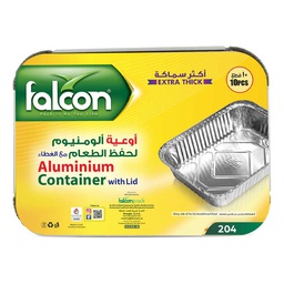 [0100020844] FALCON ALUM. CONT. RECT. 204/83185 W/LID