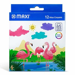 [0100023972] FLAMINGO WAX CRAYONS CR12M