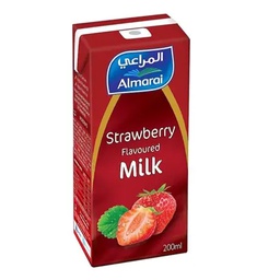 [0100007176] AL MARAI UHT MILK PRM STRAWBERY 6X200ML